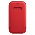 Чохол-кишеня Apple Leather Sleeve with MagSafe для Apple iPhone 12 Mini Red (MHMR3)