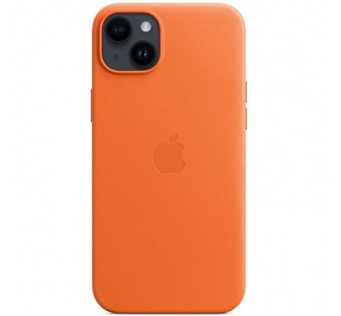 Apple Чохол-накладка Apple Leather Case with MagSafe для Apple iPhone 14 Plus Orange (MPPF3)