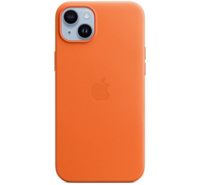 Apple Чохол-накладка Apple Leather Case with MagSafe для Apple iPhone 14 Plus Orange (MPPF3)