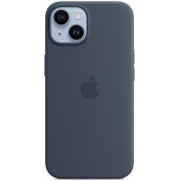Чохол-накладка Apple Silicone Case with MagSafe для Apple iPhone 14 Storm Blue (MPRV3)