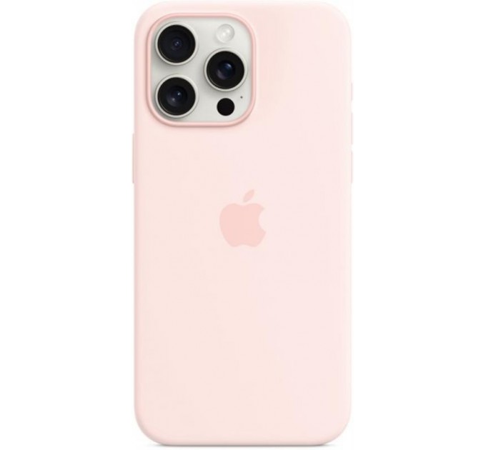 Apple Чохол-накладка Apple Silicone Case with MagSafe для Apple iPhone 15 Pro Max Light Pink (MT1U3)