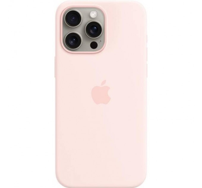 Apple Чохол-накладка Apple Silicone Case with MagSafe для Apple iPhone 15 Pro Max Light Pink (MT1U3)