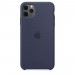 Apple Чохол-накладка Apple Silicone Case для Apple iPhone 11 Pro Max Midnight Blue (MWYW2)