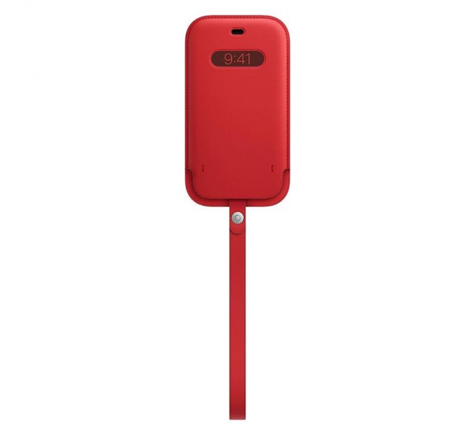 Apple Чохол на руку Apple Leather Sleeve with MagSafe для Apple iPhone 12/12 Pro RED (MHYE3)