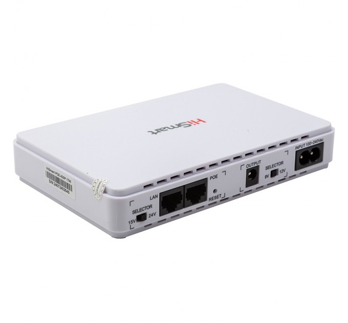 HiSmart Джерело безперебійного живлення для роутера HiSmart POE-430P 17W