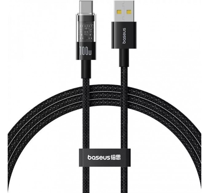 Кабель Baseus Gem USB - USB Type-C (M/M), 2.4A, 1 м Black (6932172658748)