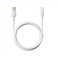 Кабель Baseus Silky USB - USB Type-C (M/M), 2.4A, 1 м White (6932172668884)