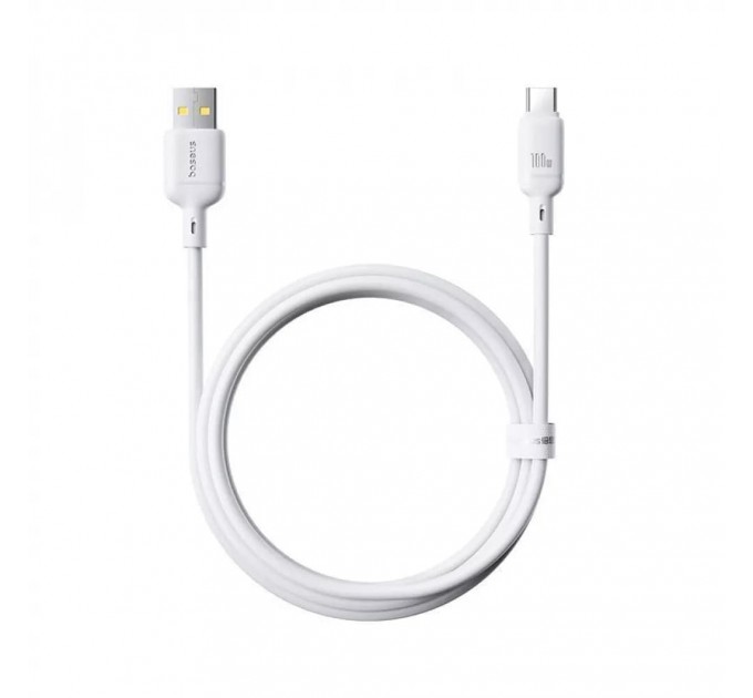 Baseus Кабель Baseus Silky USB - USB Type-C (M/M), 2.4A, 1 м White (6932172668884)