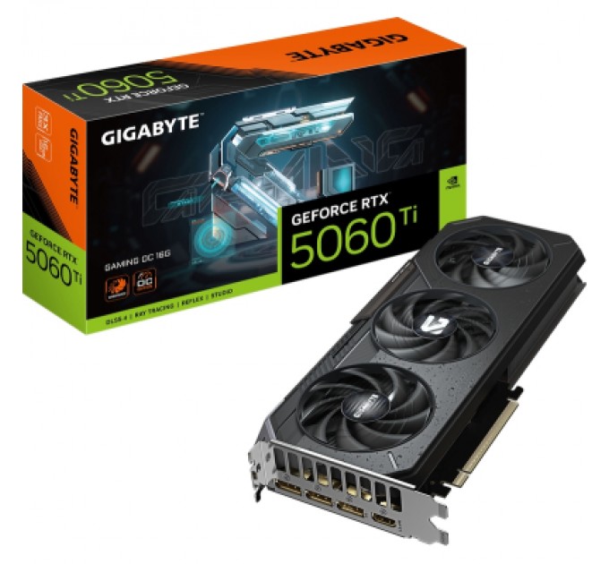 Відеокарта GIGABYTE GeForce RTX5060Ti 16Gb GAMING OC (GV-N506TGAMING OC-16GD)