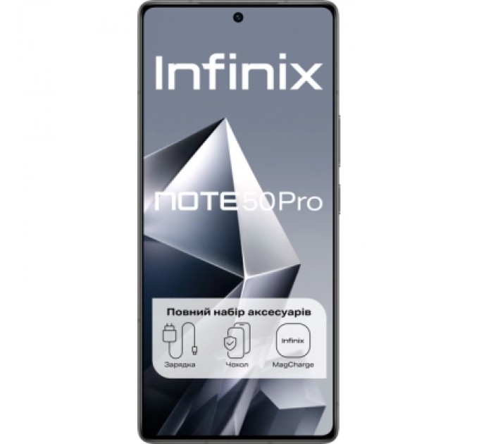 Мобільний телефон Infinix Note 50 Pro 12/256Gb Shadow Black (4894947068355)
