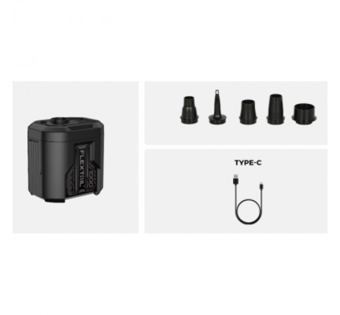 Flextail Насос для надувних меблів Flextail Evo Pump 3, 1000 л/хв, чорний (EP3G1300-BK-i)