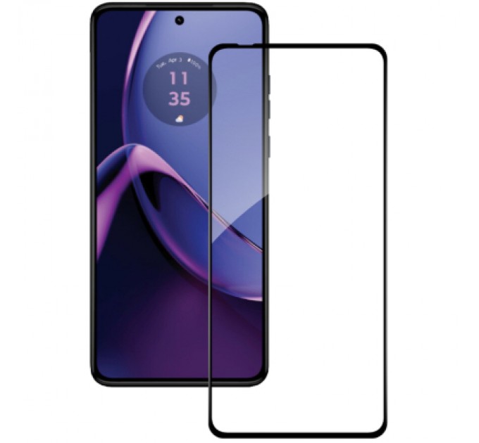 Скло захисне ACCLAB Full Glue Moto G84 Black (1283126582332)