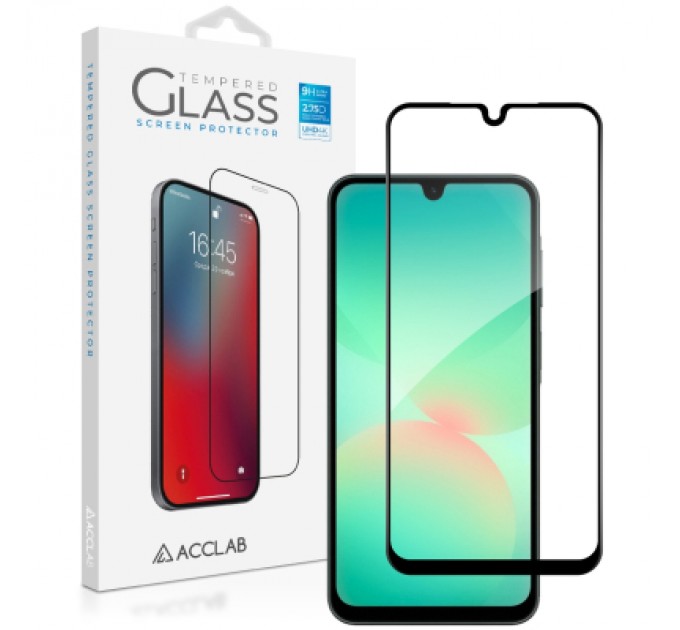 ACCLAB Скло захисне ACCLAB Full Glue Samsung A26 Black (1283126608025)