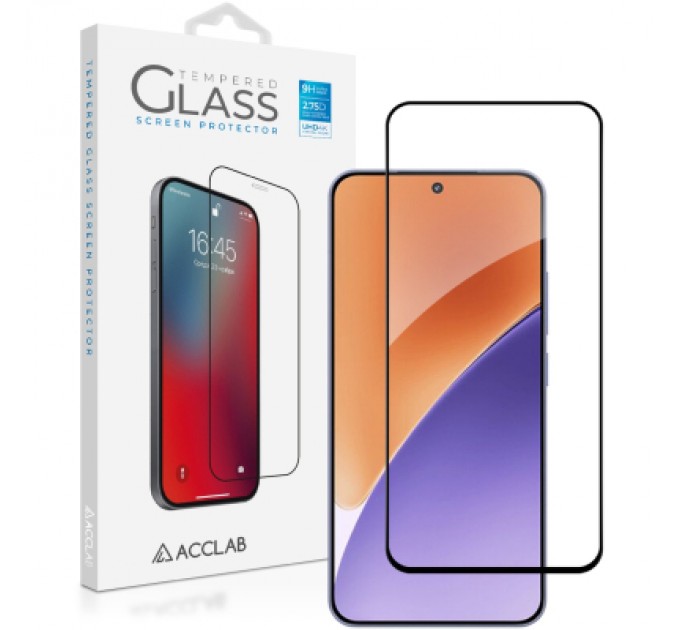 ACCLAB Скло захисне ACCLAB Full Glue Xiaomi 15 Black (1283126607387)