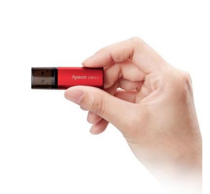 USB флеш накопичувач Apacer 64GB AH25B Red USB 3.1 Gen1 (AP64GAH25BR-1)