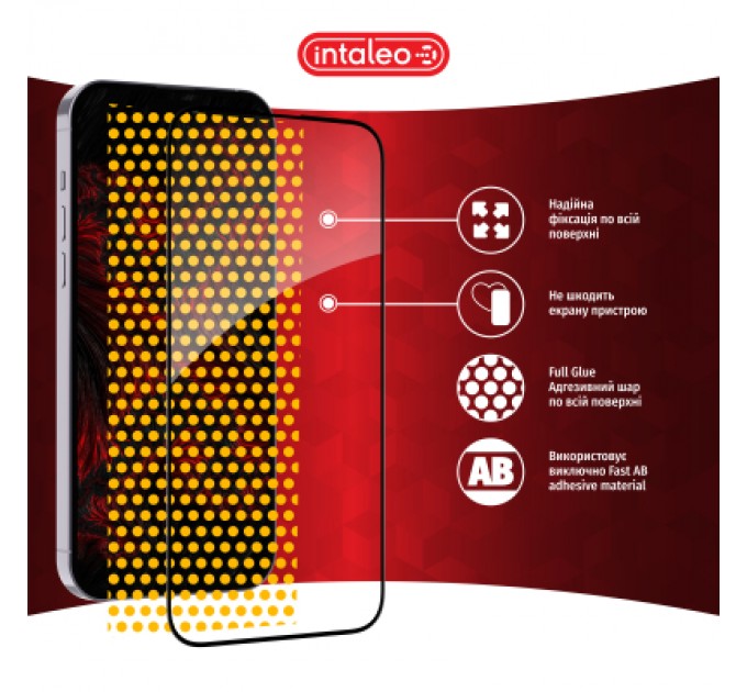 Intaleo Скло захисне Intaleo Full Glue Apple iPhone 16 Pro Max Black (1283126593819)