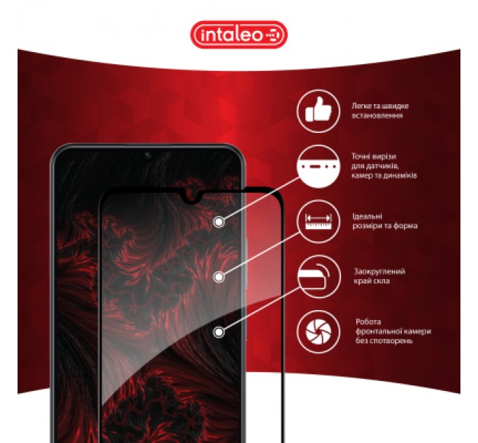 Intaleo Скло захисне Intaleo Full Glue Realme Note 60X Black (1283126609053)