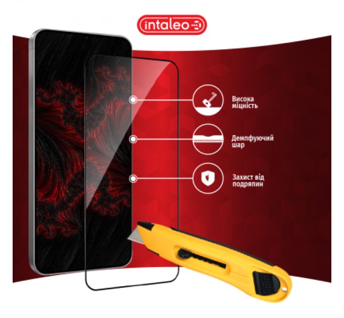 Intaleo Скло захисне Intaleo Full Glue Samsung Galaxy S25 Black (1283126607899)