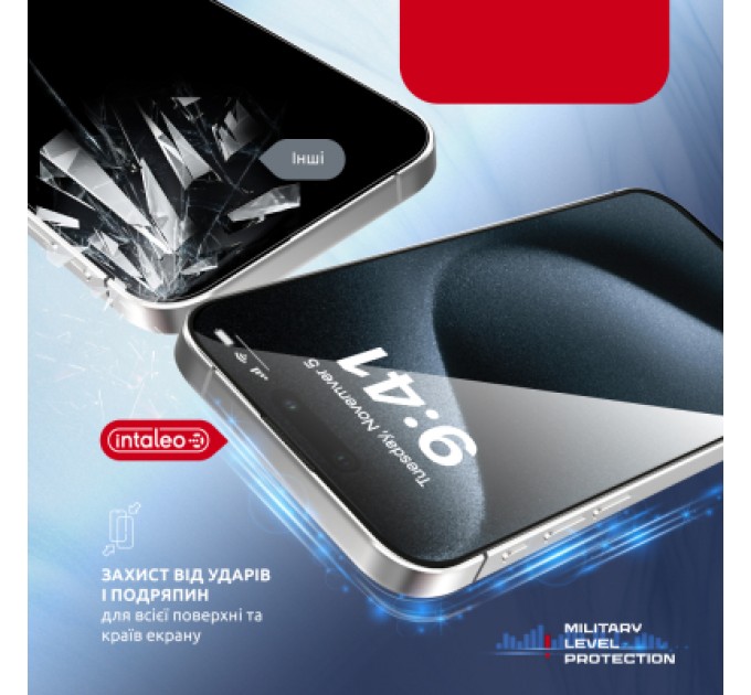 Intaleo Скло захисне Intaleo MagicBox Apple iPhone 15 PRO (4820266742850)