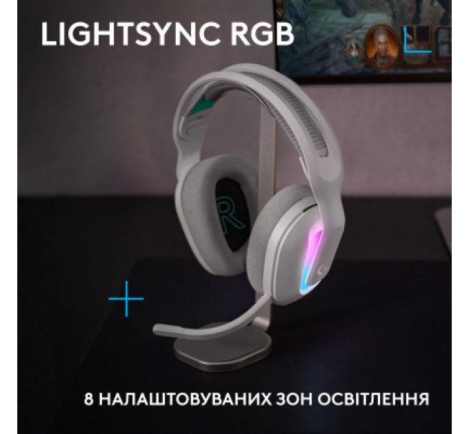 Logitech Навушники Logitech G522 Lightspeed Wireless Gaming Headset White (981-001550)