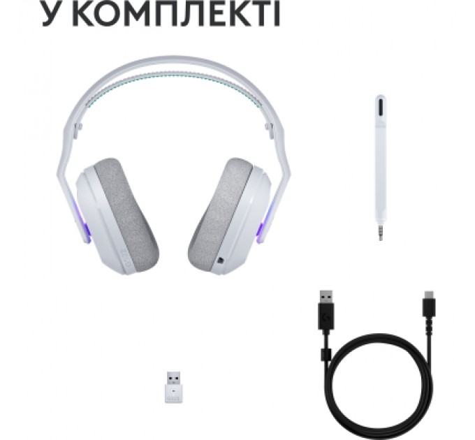 Logitech Навушники Logitech G522 Lightspeed Wireless Gaming Headset White (981-001550)