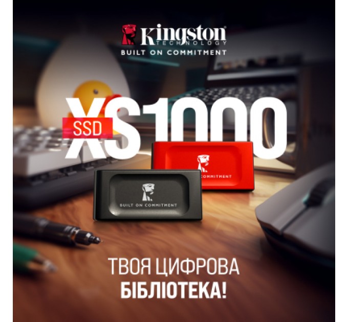 Kingston Накопичувач SSD USB Type-C 1TB XS1000 Kingston (SXS1000R/1000GA)