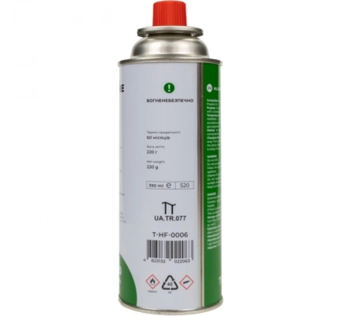 Газовий балон Tribe цанговий 220 г (T-HF-0006)