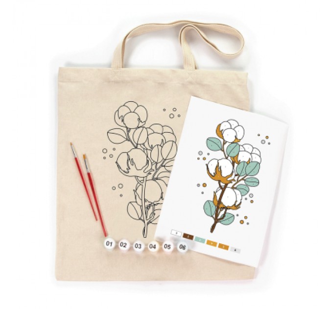 Rosa Набір для творчості Rosa Talent екосумка-розмальовка, Бавовна, 38х42 см (4823098541196)