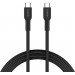 Дата кабель USB-C to USB-C 1.0m OnWire 60CL C-C 60W COLOR Braided 1m Black Canyon (CND-CCAP60AB10B)