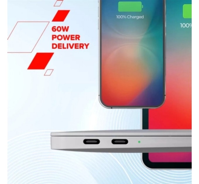 Дата кабель USB-C to USB-C 1.0m OnWire 60CL C-C 60W COLOR Braided 1m Black Canyon (CND-CCAP60AB10B)