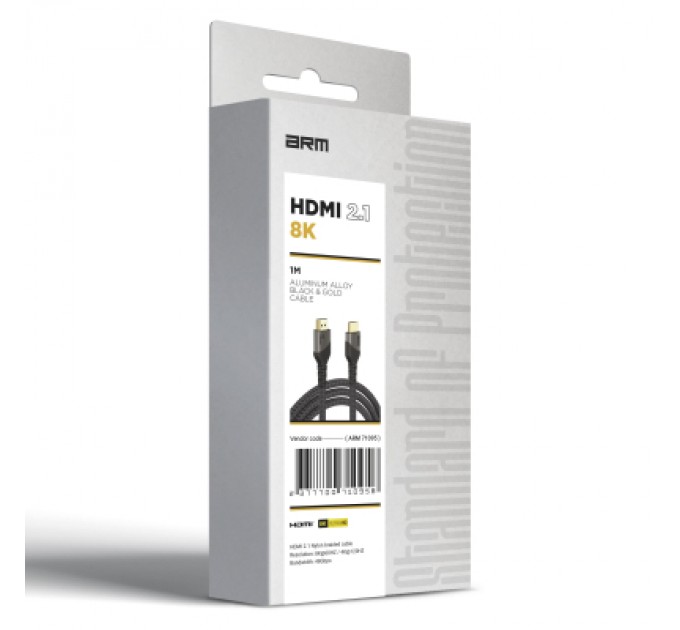 Armorstandart Кабель мультимедійний HDMI to HDMI 1m 2.1 8K Black Armorstandart (ARM71095)