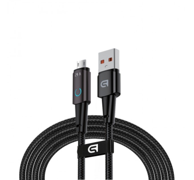 Дата кабель USB 2.0 AM to Micro 5P 1.2m 12W black Armorstandart (ARM75866)