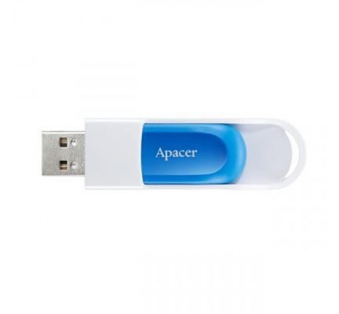 USB флеш накопичувач Apacer 64GB AH23A White USB 2.0 (AP64GAH23AW-1)