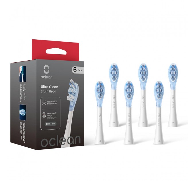 Насадка для зубної електрощітки Oclean Ultra White Clean UC03 6 шт (6970810556926)