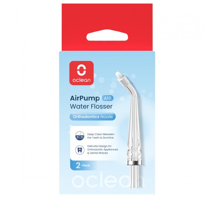 Насадка для іригатора Oclean Nozzle for A10-Orthodontics 2 шт (6970810556131)
