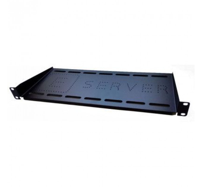 Полка 19" Eserver 1U глуб. 250мм, консольная, черный (PK-1U-250-B)