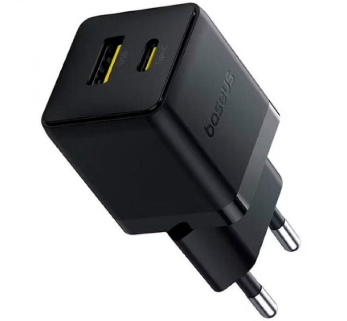 Baseus Зарядний пристрій Baseus Palm Fast Charger C+U 30W cluster black (P1011160A113-00)