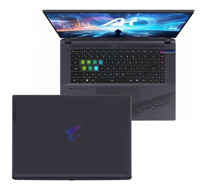 GIGABYTE Ноутбук Gigabyte Aorus 16X 9SG 2024 (AORUS 16X 9SG-43UAC54SD) Midnight Gray