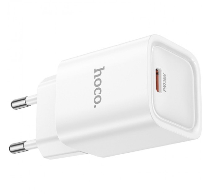 HOCO Зарядний пристрій HOCO C148A Charm USB-C PD30W White (6942007630306)