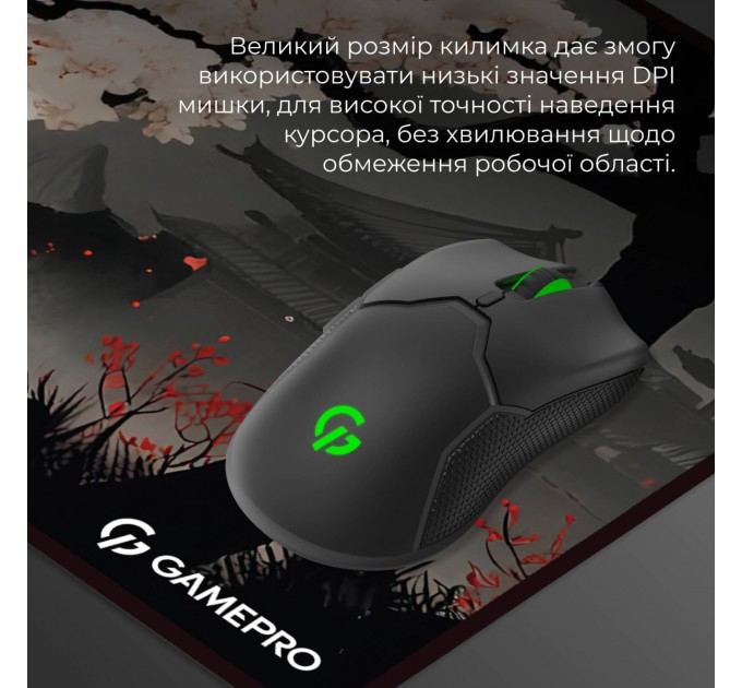GamePro Килимок для мишки GamePro Speed/Control Black-Red (MP275BS)