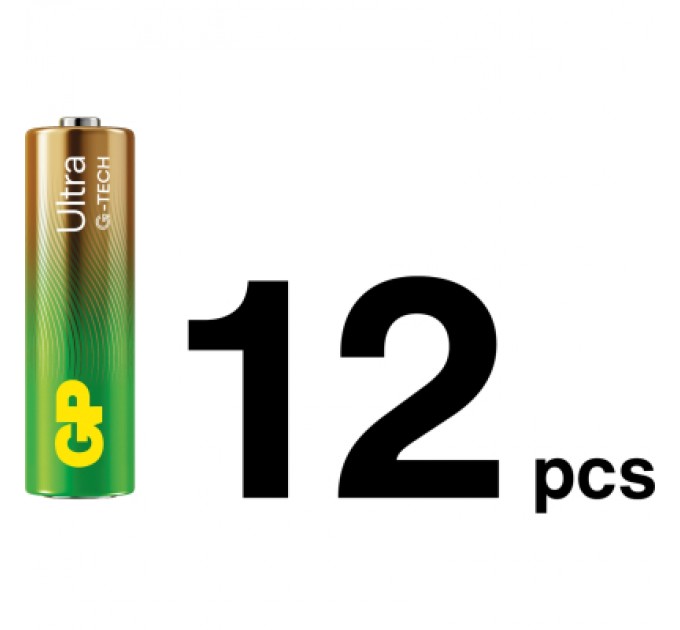 Gp Батарейка Gp AA * 12 + AAA * 12 Ultra Alcaline + fan (4891199233982)