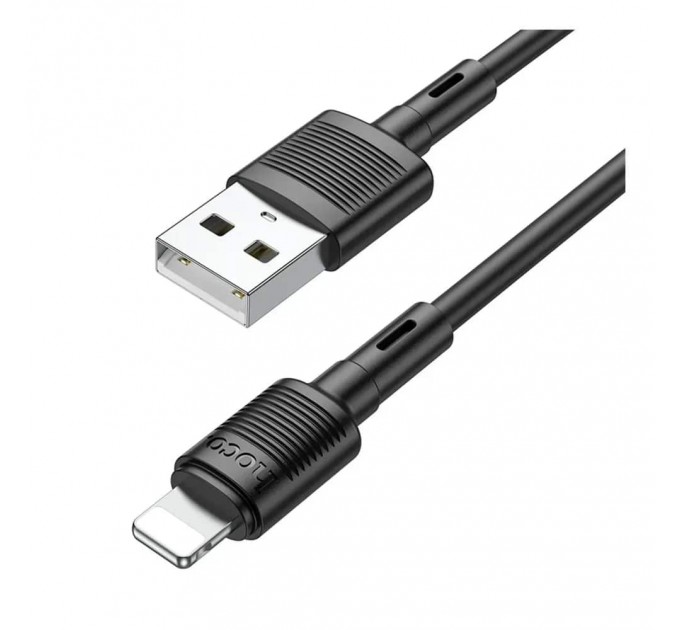 HOCO Кабель Hoco X83 USB - Lightning  (M/M), 1 м, Black (6931474770868)