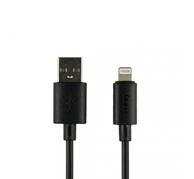 HOCO Кабель Hoco X88 Gratified USB - Lightning  (M/M), 1 м, Black (6931474783301)