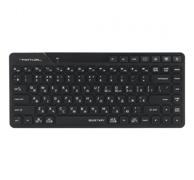 A4Tech Клавіатура бездротова A4Tech FBK26C AS Black
