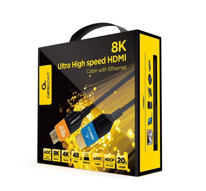Cablexpert Кабель Cablexpert HDMI - HDMI V 2.1 (M/M), 20 м, Black (CC-HDMI8K-AOC-20M)