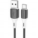 BOROFONE Дата кабель USB 2.0 AM to USB-C 1.0m 3A silicone BX79 black BOROFONE (6974443384789)