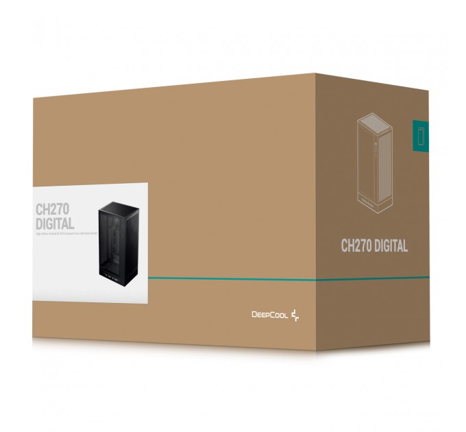 Deepcool Корпус DeepCool CH270 Digital Black (R-CH270-BKNDM0-G-1) без БЖ