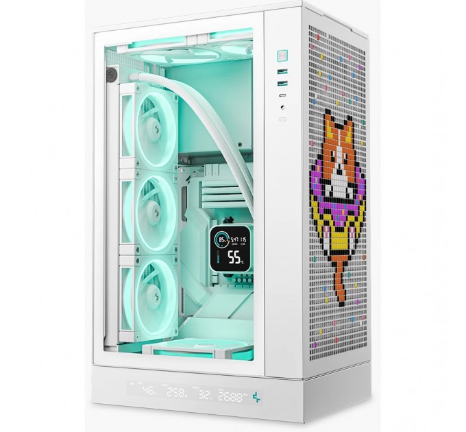 Deepcool Корпус DeepCool CH270 Digital White (R-CH270-WHNDM0-G-1) без БЖ