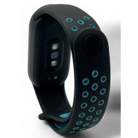 Ремінець BeCover Vents Style для Xiaomi Mi Smart Band 9 Black Blue (711982)