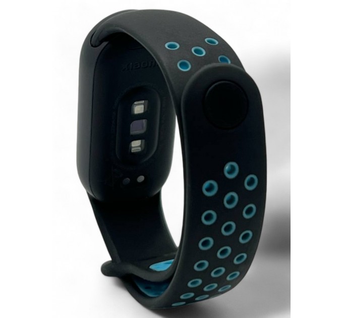 BeCover Ремінець BeCover Vents Style для Xiaomi Mi Smart Band 9 Black Blue (711982)